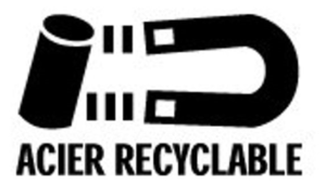 Logo Acier recyclable